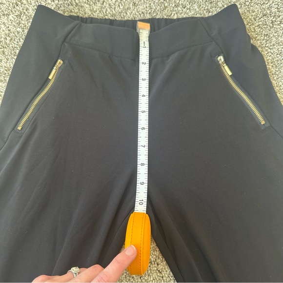 Black Jogger Pants Gold Zippers Women’s XS, Wrinkle Resistant fabric, Travel - Picture 5 of 6